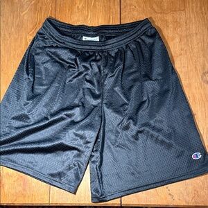 Champion Men's Mesh Black Athletic Shorts